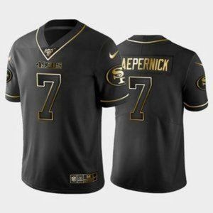 49ers Colin Kaepernick Black Gold Jersey